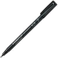 staedtler lumocolour 318 06mm permanent universal pen black 1 x pack