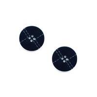 Stitch Effect Design Buttons - Blue - 972