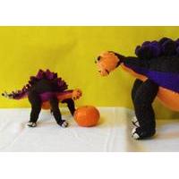 Steve and Baby Little Stevie Stegosaurus by MadMonkeyKnits (0012) - Digital Version