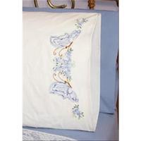 Stamped Perle Edge Pillowcase 30X20 2/Pkg-Twin Butterflies 242935