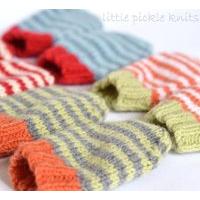 Stripe Baby Mitts by Linda Whaley - Digital Version