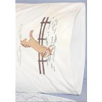 Stamped Perle Edge Pillowcase 30X20 2/Pkg-Horse 242951