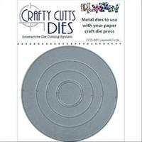 Stampers Anonymous Art Gone Wild! Crafty Cutts Metal Die - Layered Circle 273162