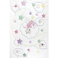 Stamped White Quilt Crib Top 40X60-Dreamland 243163