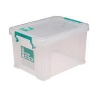 storestack clear 1 litre storage box w180 x d110 x h90mm s20f010