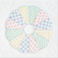 Stamped White Quilt Blocks 18X18 6/Pkg-Interlocking Dresden Circle 243204