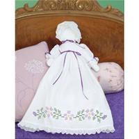 Stamped White Pillowcase Doll Kit-Starflowers 243452