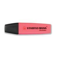 STABILO BOSS Original 2-5mm Chisel Tip Highlighter Pink Pack of 10