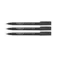 staedtler lumocolour 317 1mm permanent universal pen black 1 x pack of