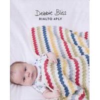 Striped Crochet Blanket in Debbie Bliss Rialto 4 Ply (DB078)