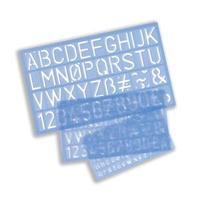 Stencil Pack of Letters Numbers and Symbols 10mm 20mm 30mm H90100