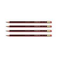 Staedtler Tradition 110 Cedar Wood Pencil with Eraser HB Pack of 12