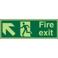 Stewart Superior PACSP317 Screw Acrylic Sign 450x150 - Fire Exit - Man