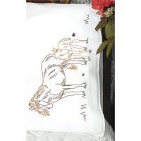 Stamped Perle Edge Pillowcase 30X20 2/Pkg-Mare & Foal 242953