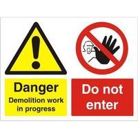 Stewart Superior CON029FB Screw PVC Sign 600x450 - Danger Demolition