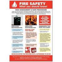 Stewart Superior HS105 Laminated Sign 420x595mm - Fire Safety What You