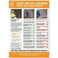 Stewart Superior HS109 Laminated Sign 420x595mm - Safe Use of Ladders