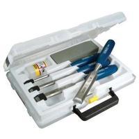 Stanley 4 Piece Chisel Set and Sharpening Kit with Storage Box