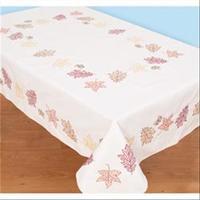 Stamped White Table Cloth 50X70-Fall Leaves 272405