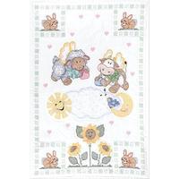 Stamped White Quilt Crib Top 40X60-Heavenly Creatures 243465