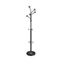 Style Hat and Coat Stand Tubular Steel with Umbrella Holder and 8 Pegs