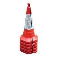 Standard One Piece Safety Cone 1 x Pack of 5 with Sealbrite Sleeve