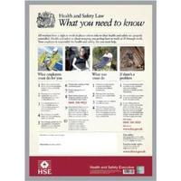 Stewart Superior FWC100 A2 Health and Safety Law HSE Statutory Poster