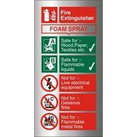 Stewart Superior BAFF094 Self Adhesive Aluminium Sign 100x200 - Fire