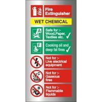 Stewart Superior BAFF100 Self Adhesive Aluminium Sign 100x200 - Fire