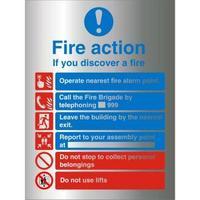 stewart superior bam032 self adhesive aluminium sign 210x300 fire