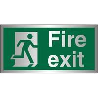 Stewart Superior BASP318 Self Adhesive Aluminium Sign 300x150 - Fire