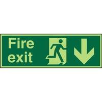 Stewart Superior PACSP124 Screw Acrylic Sign 300x100 - Fire Exit - Man