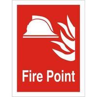 Stewart Superior FF070PLRP Screw Plastic Sign 200x300 - Fire point