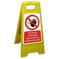 Stewart Superior FSS022 Freestanding Polypropylene Sign 300x600 - No