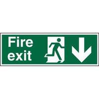 Stewart Superior ACSP124 Screw Acrylic Sign 300x100 - Fire Exit - Man