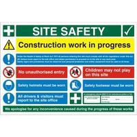 Stewart Superior CON004FB Screw PVC Sign 900x600 - Site Safety