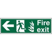 Stewart Superior HSP120SRP Screw Plastic Sign 600x200 - Fire Exit -