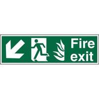 Stewart Superior HSP122SRP Screw Plastic Sign 600x200 - Fire Exit -