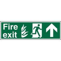 Stewart Superior HSP129SRP Screw Plastic Sign 600x200 - Fire Exit -