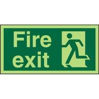 Stewart Superior PSP319SRP Screw Plastic Sign 300x150 - Fire Exit -