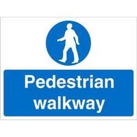 Stewart Superior CON014CX Screw Board Sign 600x450 - Pedestrian