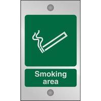 Stewart Superior CACSP050 Screw Acrylic Sign 120x200 - Smoking Area