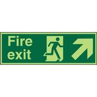 Stewart Superior PACSP316 Screw Acrylic Sign 300x100 - Fire Exit - Man