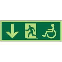 Stewart Superior PDPSP095SRP Screw Plastic Sign 450x150 - Wheel Chair