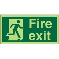 Stewart Superior PSP318SRP Screw Plastic Sign 300x150 - Fire Exit -