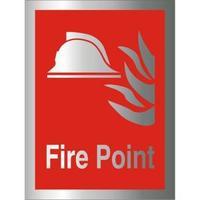 Stewart Superior BAFF070 Self Adhesive Aluminium Sign 150x200 - Fire