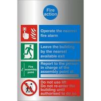 Stewart Superior BAM031 Self Adhesive Aluminium Sign 210x300 - Fire