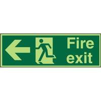 Stewart Superior PACSP120 Screw Acrylic Sign 450x150 - Fire Exit - Man