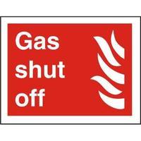 Stewart Superior FF111PLRP Screw Plastic Sign 200x300 - Gas shut off