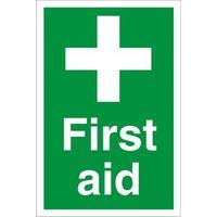 stewart superior con056fb screw pvc sign 400x600 first aid